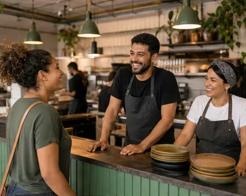 Atendimento em restaurante